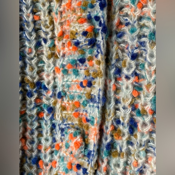 Raga Womens Rainbow Cropped Chunky Knit Cardigan NWT Size 2X - Picture 11 of 13